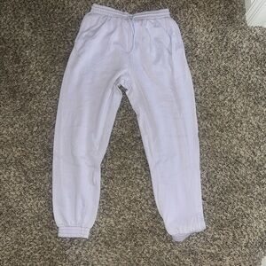 h&m medium purple sweatpants/joggers